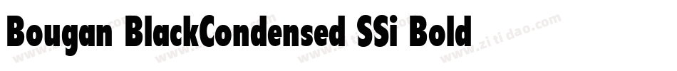 Bougan BlackCondensed SSi Bold Condensed字体转换